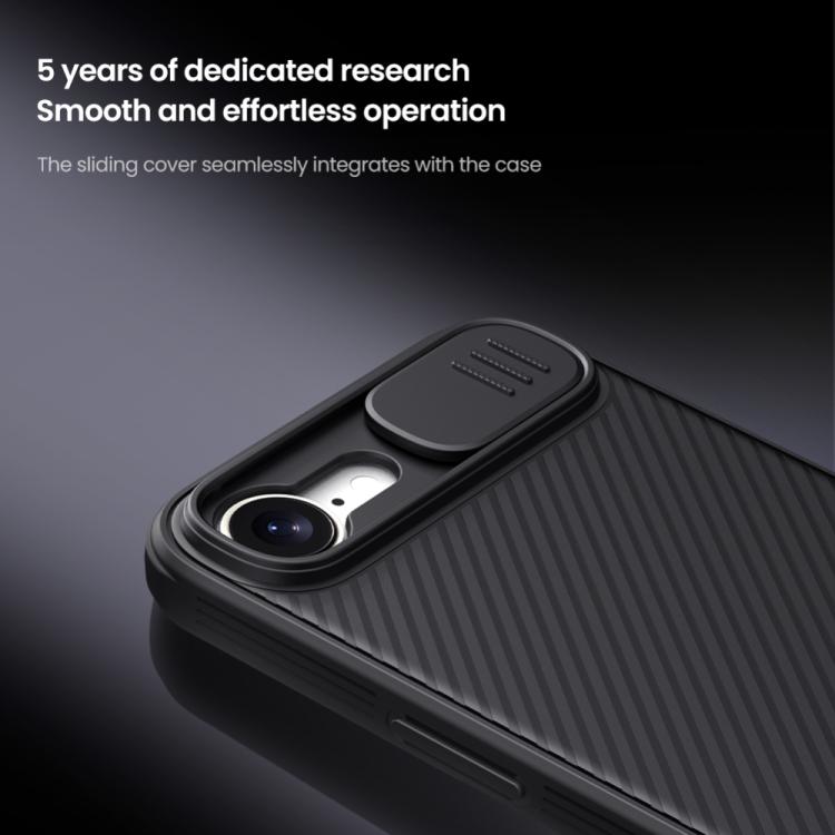 For iPhone 16e NILLKIN CamShield Pro PC Phone Case(Black) - iPhone 16e Cases by NILLKIN | Online Shopping South Africa | PMC TechLife | Buy Now Pay Later Mobicred