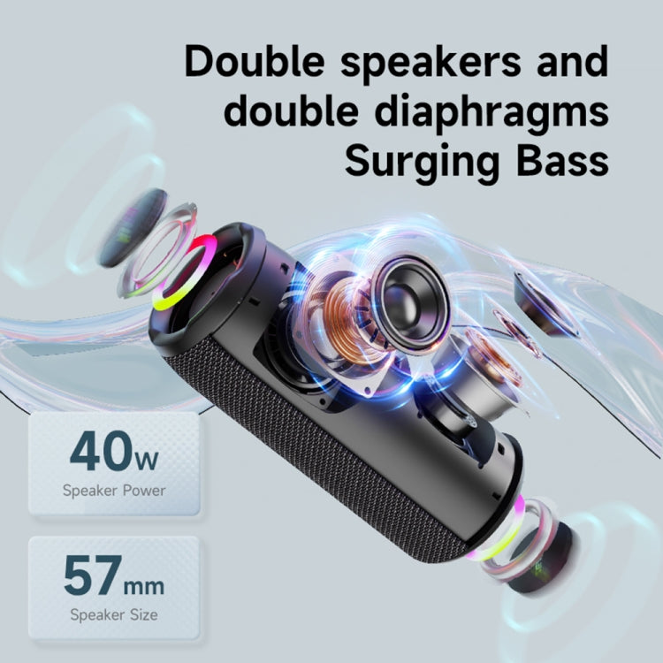 Zealot S49 Pro 20W Outdoor Portable Wireless Bluetooth Speaker with RGB Light(Black) - Desktop Speaker by ZEALOT | Online Shopping South Africa | PMC Jewellery | Buy Now Pay Later Mobicred