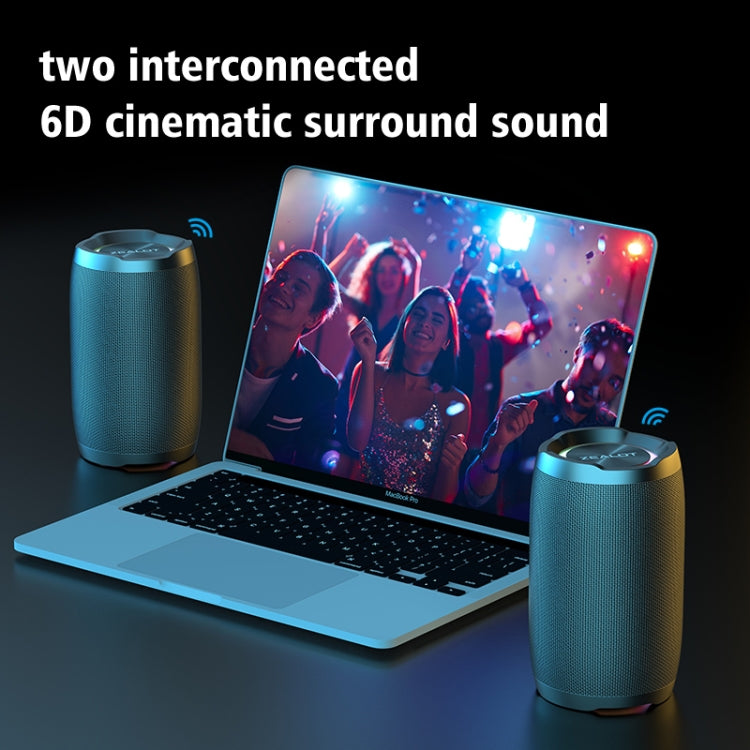 Zealot S49 Outdoor Portable Wireless Bluetooth Speaker with RGB Light(Black) - free shipping - PMC Jewellery - Order now!