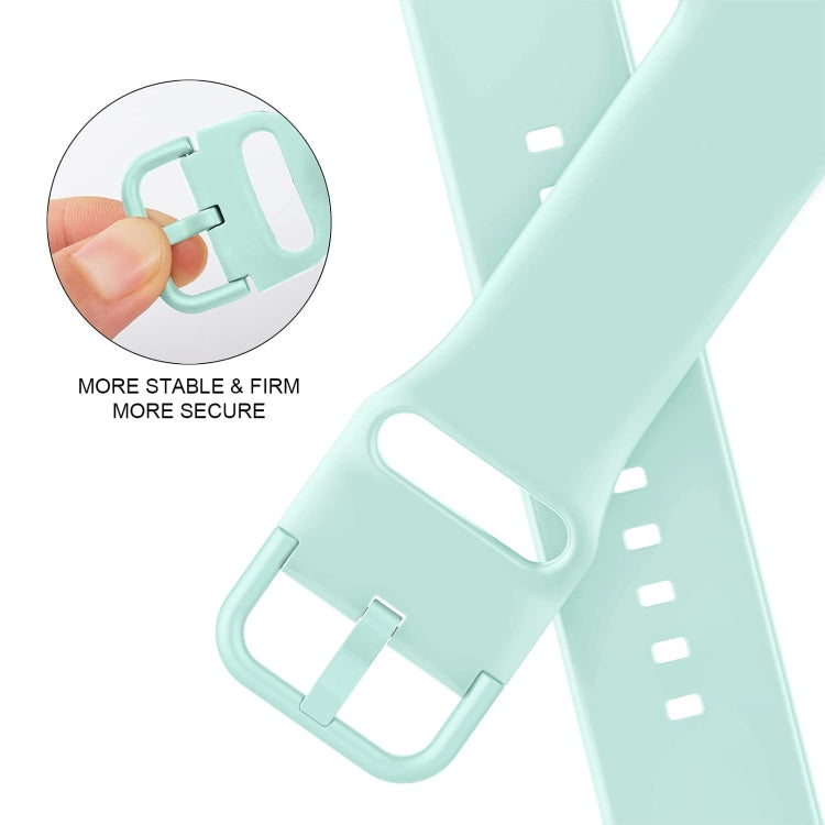 For Apple Watch 38mm Pin Buckle Silicone Watch Band(Mint Green) - free shipping - PMC TechLife - Order now!