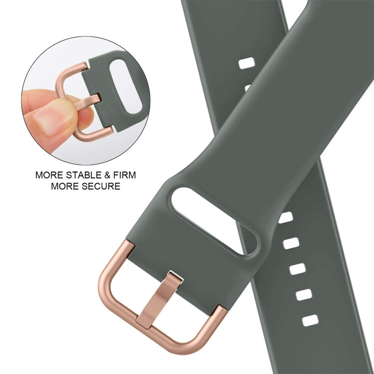 For Apple Watch 38mm Pin Buckle Silicone Watch Band(Olive) - free shipping - PMC TechLife - Order now!