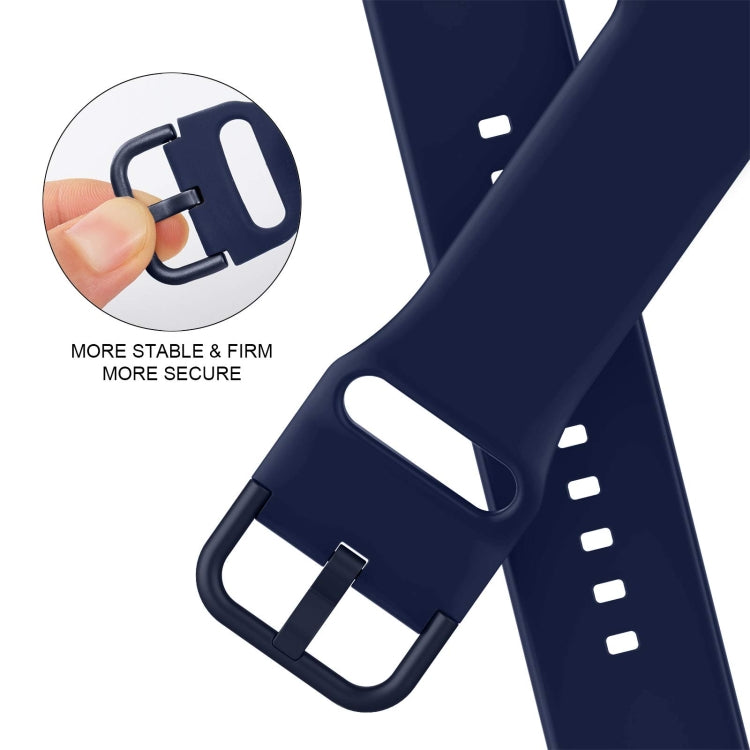 For Apple Watch 38mm Pin Buckle Silicone Watch Band(Midnight Blue) - free shipping - PMC TechLife - Order now!