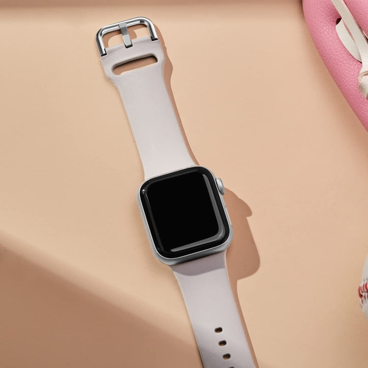 For Apple Watch 38mm Pin Buckle Silicone Watch Band(Starlight) - free shipping - PMC TechLife - Order now!