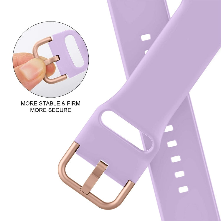For Apple Watch 38mm Pin Buckle Silicone Watch Band(Lavender) - free shipping - PMC TechLife - Order now!