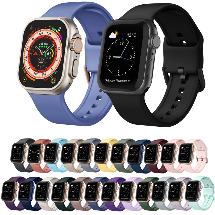 For Apple Watch 42mm Pin Buckle Silicone Watch Band(Midnight Blue) - free shipping - PMC TechLife - Order now!