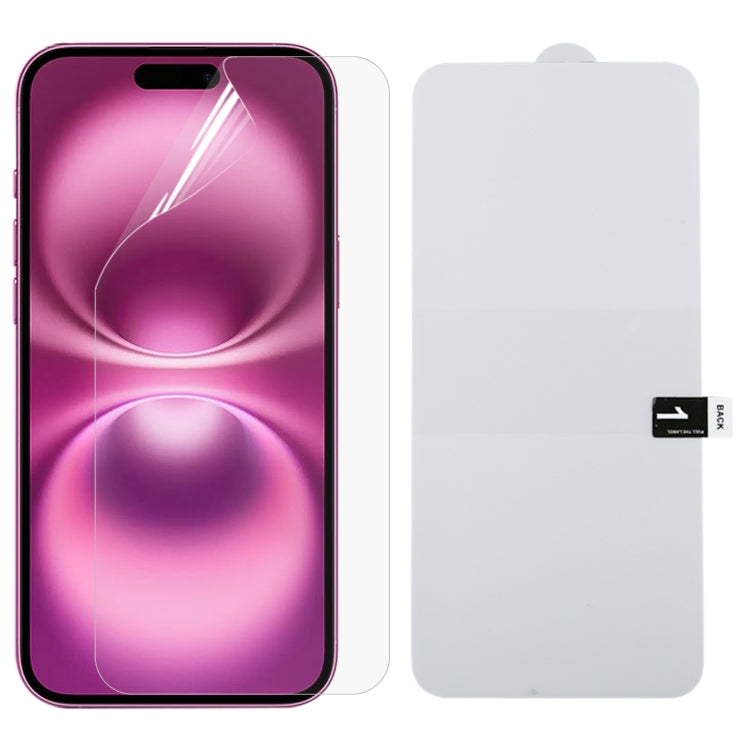 For iPhone 16 Plus Full Screen Protector Explosion-proof Hydrogel Film - free shipping - PMC Jewellery - Order now!