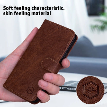 For Google Pixel 9 Skin Feeling Oil Leather Texture PU + TPU Phone Case(Brown) - Google Cases by PMC Jewellery | Online Shopping South Africa | PMC Jewellery | Buy Now Pay Later Mobicred