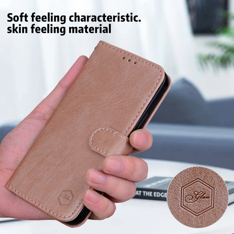 For Google Pixel 9 Skin Feeling Oil Leather Texture PU + TPU Phone Case(Champagne) - Google Cases by PMC TechLife | Online Shopping South Africa | PMC TechLife | Buy Now Pay Later Mobicred