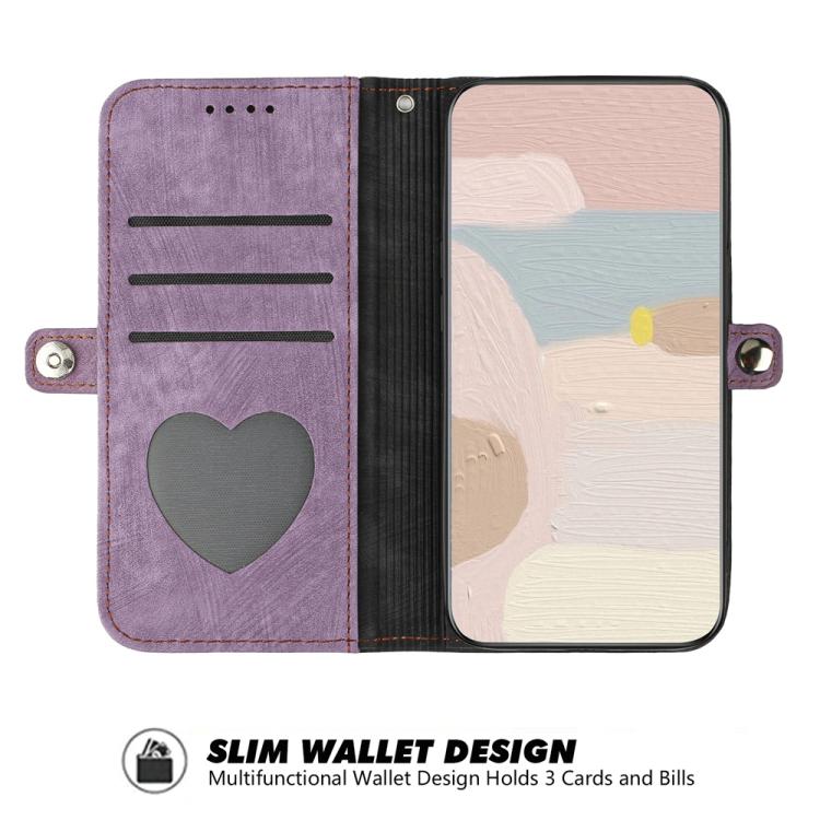 For iPhone 17 Pro Side Buckle Double Fold Hand Strap Leather Phone Case(Purple) - free shipping - PMc TechLife - Order now!