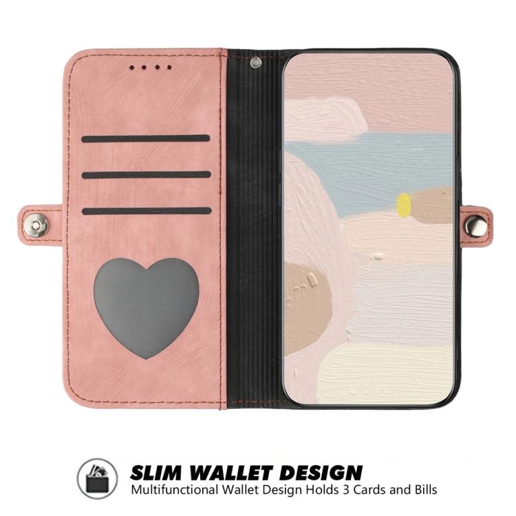 For iPhone 17 Pro Side Buckle Double Fold Hand Strap Leather Phone Case(Pink) - free shipping - PMc TechLife - Order now!