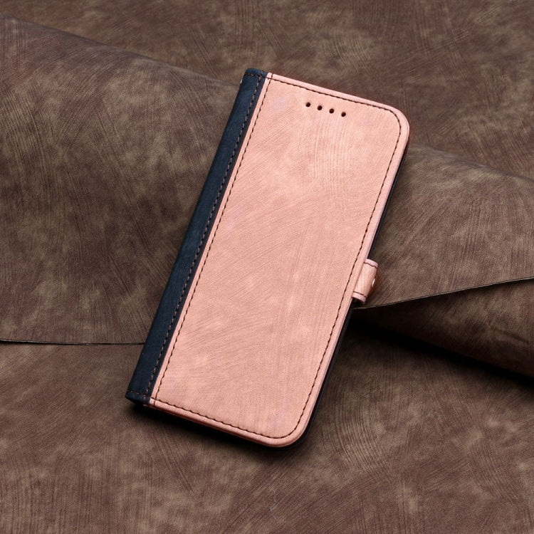 For Motorola Edge 5G 2024 Side Buckle Double Fold Hand Strap Leather Phone Case(Pink) - Motorola Cases by PMC Jewellery | Online Shopping South Africa | PMC Jewellery | Buy Now Pay Later Mobicred