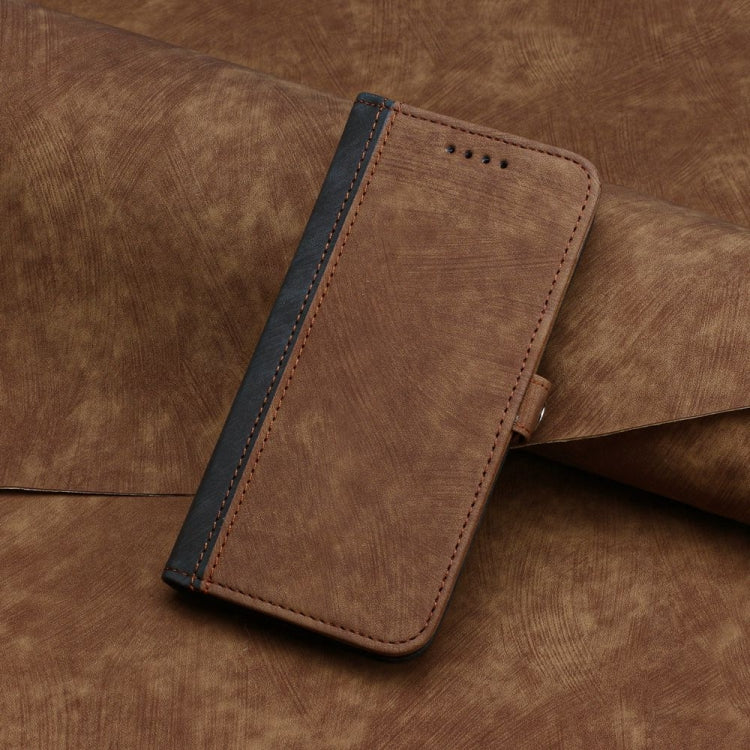 For Motorola Moto G Power 5G 2024 Side Buckle Double Fold Hand Strap Leather Phone Case(Brown) - Motorola Cases by PMC Jewellery | Online Shopping South Africa | PMC Jewellery | Buy Now Pay Later Mobicred