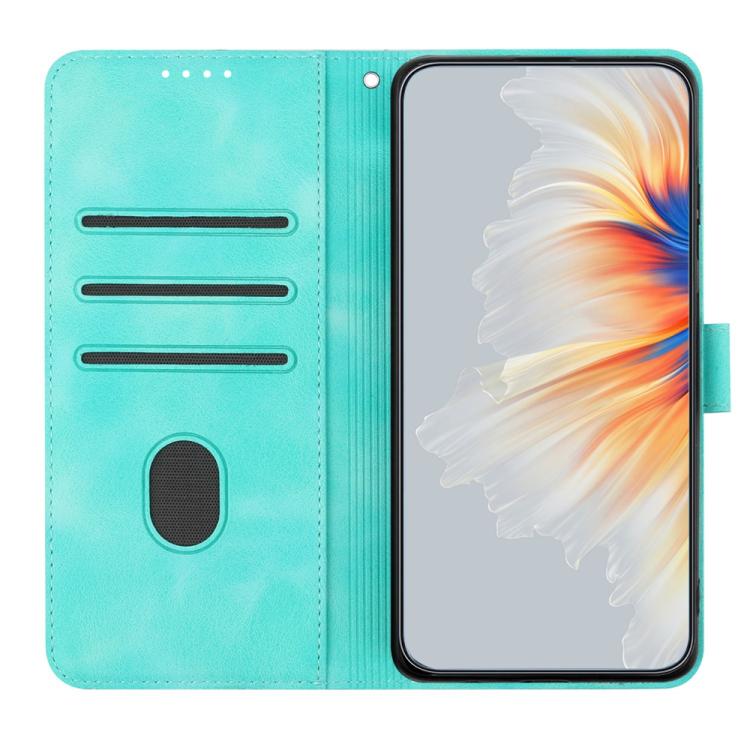 For iPhone 17 Air Heart Pattern Skin Feel Leather Phone Case(Light Blue) - free shipping - PMc TechLife - Order now!