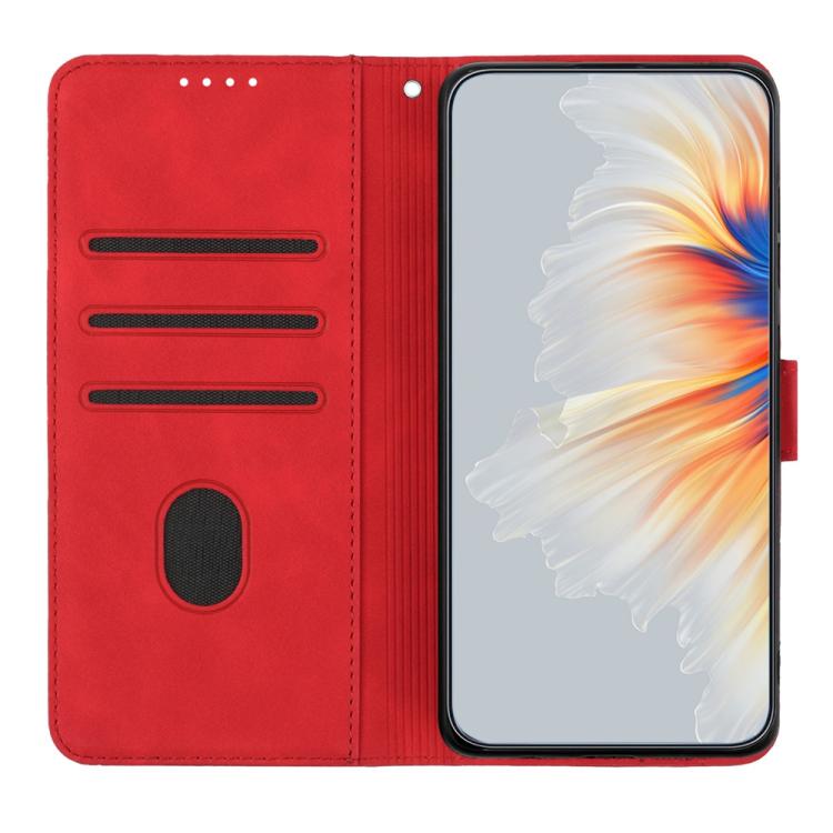 For iPhone 17 Pro Heart Pattern Skin Feel Leather Phone Case(Red) - free shipping - PMc TechLife - Order now!