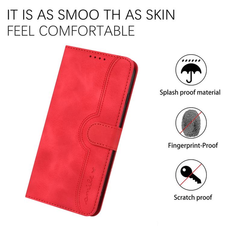 For iPhone 17 Pro Heart Pattern Skin Feel Leather Phone Case(Red) - free shipping - PMc TechLife - Order now!