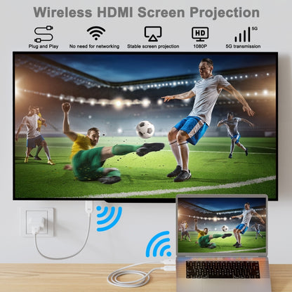 THT-020-08 4 in 1 HDMI Transmitter Wireless Screen Sharer Set(White) - Wireless Display Dongle by PMC Jewellery | Online Shopping South Africa | PMC Jewellery | Buy Now Pay Later Mobicred