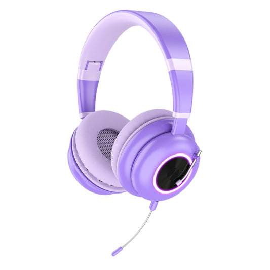 T&G KE-29 Foldable Wireless Headset with Microphone(Purple) - Multimedia Headset by T&G | Online Shopping South Africa | PMC Jewellery | Buy Now Pay Later Mobicred