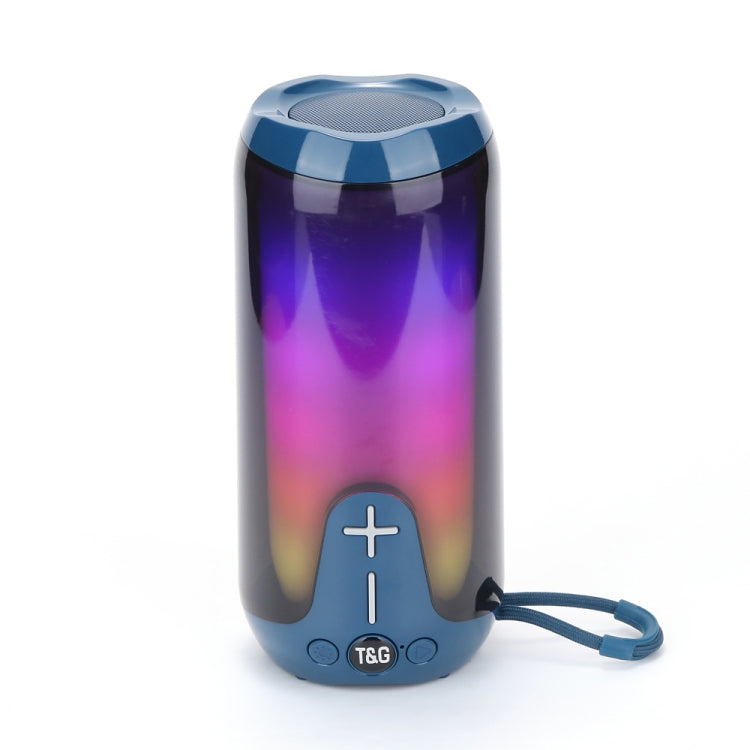T&G TG651 Portable LED Wireless Bluetooth Speaker Outdoor TWS Subwoofer(Blue) - free shipping - PMC Jewellery - Order now!