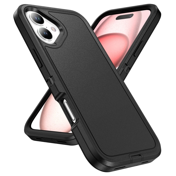 For iPhone 16 Plus Life Waterproof Rugged Phone Case(Black) - iPhone 16 Plus Cases by PMC TechLife | Online Shopping South Africa | PMC TechLife | Buy Now Pay Later Mobicred