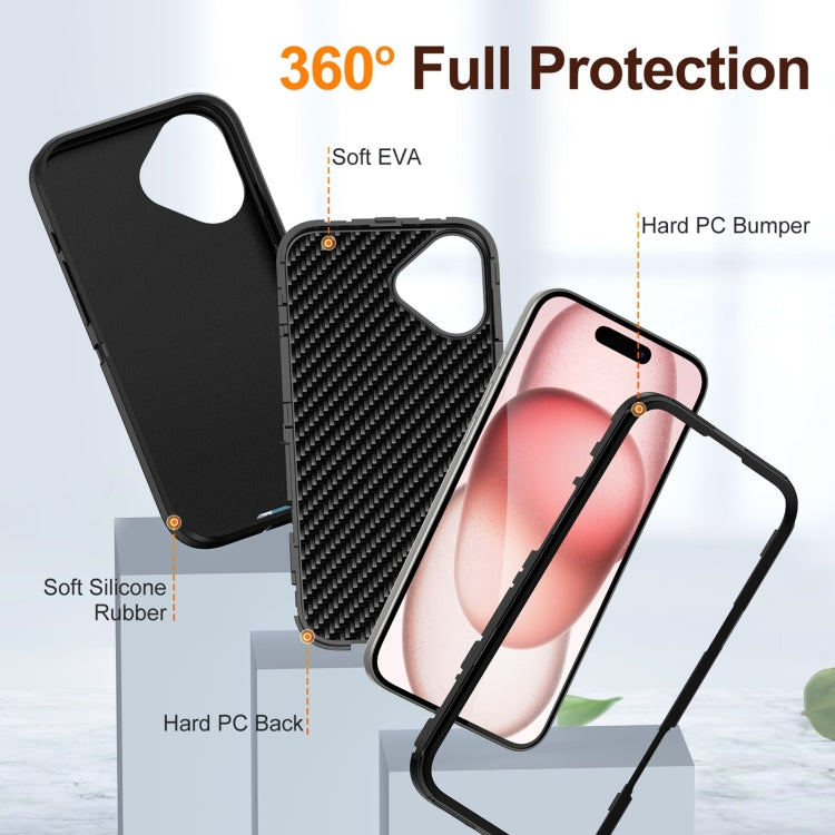 For iPhone 16 Plus Life Waterproof Rugged Phone Case(Black) - iPhone 16 Plus Cases by PMC TechLife | Online Shopping South Africa | PMC TechLife | Buy Now Pay Later Mobicred