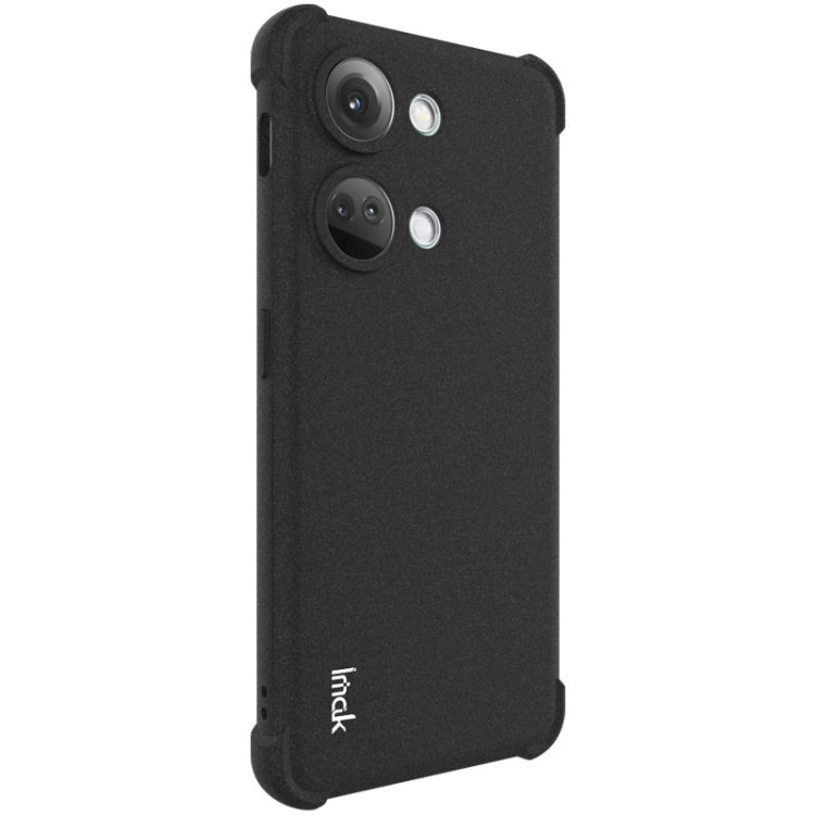 For OnePlus Ace 2V 5G/Nord 3 5G imak Shockproof Airbag TPU Phone Case(Matte Black) - OnePlus Cases by imak | Online Shopping South Africa | PMC Jewellery | Buy Now Pay Later Mobicred