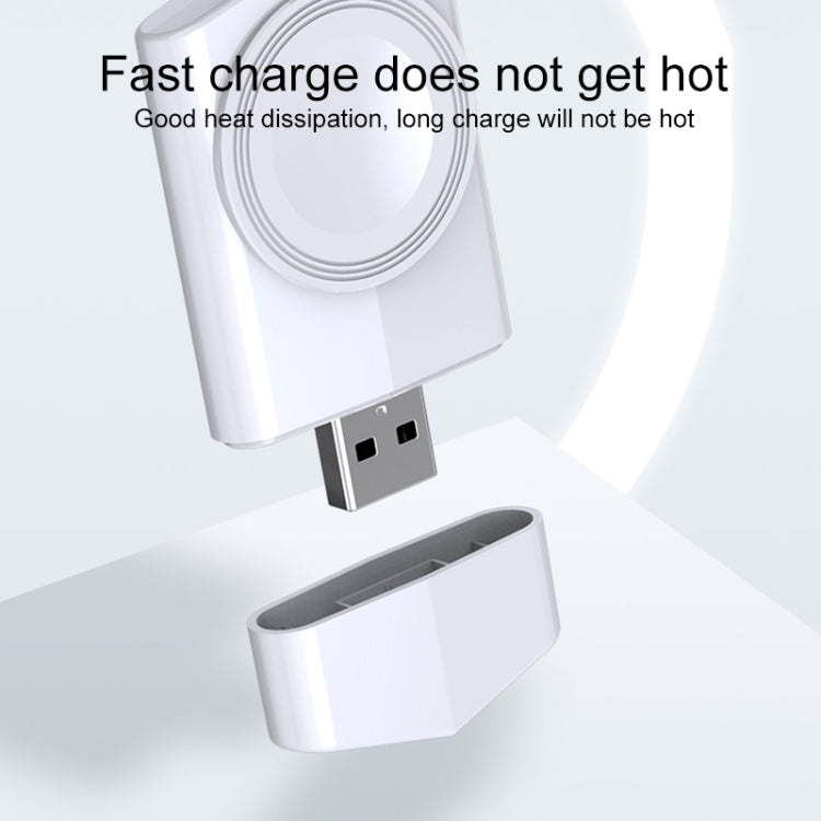 For Apple Watch Series USB Port Portable Magnetic Wireless Charger(Black) - Charger / Holder by PMC TechLife | Online Shopping South Africa | PMC TechLife | Buy Now Pay Later Mobicred
