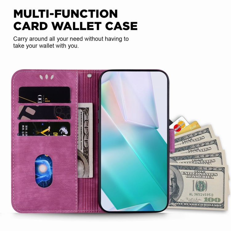 For Motorola Edge 2024 Little Tiger Embossed Leather Phone Case(Rose Red) - Motorola Cases by PMC Jewellery | Online Shopping South Africa | PMC Jewellery | Buy Now Pay Later Mobicred