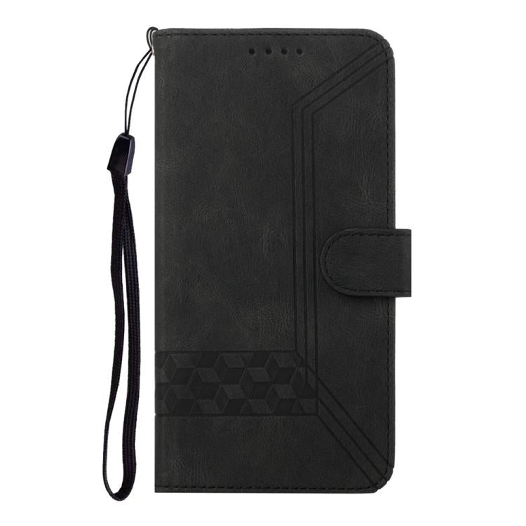 For iPhone 17 Air Cubic Skin Feel Flip Leather Phone Case(Black) - free shipping - PMc TechLife - Order now!