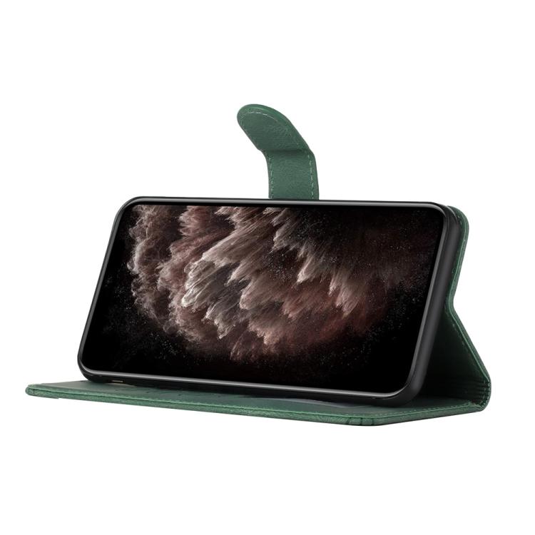 For iPhone 17 Cubic Skin Feel Flip Leather Phone Case(Green) - free shipping - PMc TechLife - Order now!