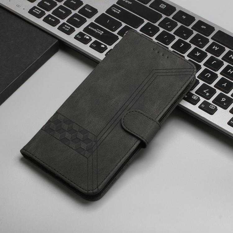 For iPhone 17 Pro Cubic Skin Feel Flip Leather Phone Case(Black) - free shipping - PMc TechLife - Order now!