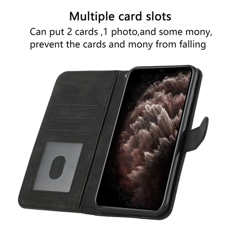 For iPhone 17 Pro Cubic Skin Feel Flip Leather Phone Case(Black) - free shipping - PMc TechLife - Order now!