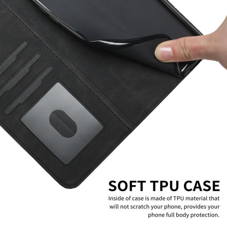 For iPhone 17 Pro Cubic Skin Feel Flip Leather Phone Case(Black) - free shipping - PMc TechLife - Order now!