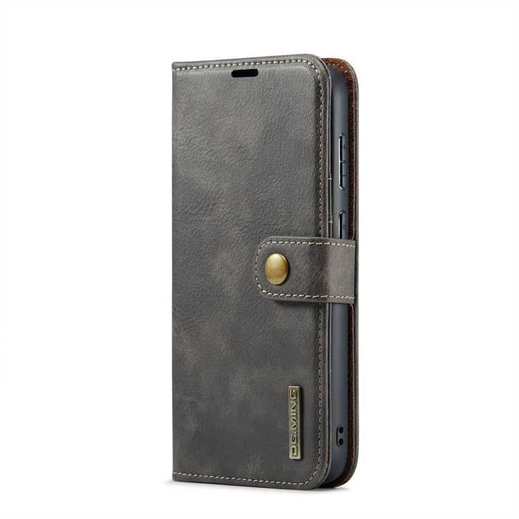 For Samsung Galaxy S24 5G DG.MING Crazy Horse Texture Detachable Magnetic Leather Case(Grey) - Galaxy S24 5G Cases by DG.MING | Online Shopping South Africa | PMC Jewellery | Buy Now Pay Later Mobicred