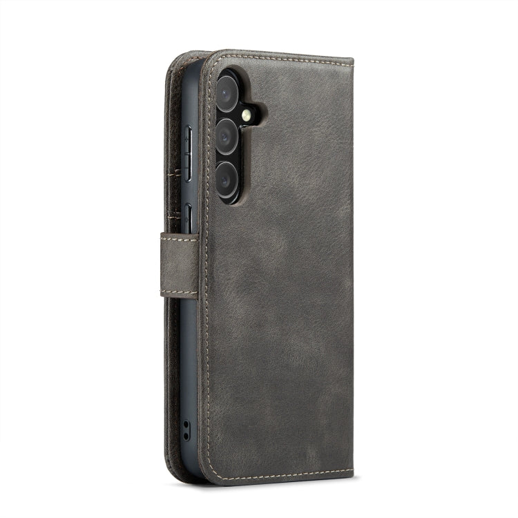 For Samsung Galaxy S24 5G DG.MING Crazy Horse Texture Detachable Magnetic Leather Case(Grey) - Galaxy S24 5G Cases by DG.MING | Online Shopping South Africa | PMC Jewellery | Buy Now Pay Later Mobicred