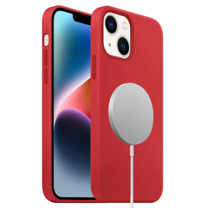 For iPhone 15 Plus MagSafe Liquid Silicone Full Coverage Phone Case(Red) - iPhone 15 Plus Cases by PMC Jewellery | Online Shopping South Africa | PMC Jewellery