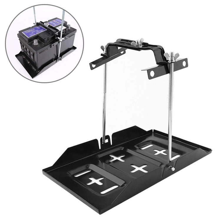 Car Universal Battery Bracket Adjustable Battery Fixed Holder + Base Tray, Size:34.5cm Base + 27cm Bracket - Engine Fittings by PMC TechLife | Online Shopping South Africa | PMC TechLife | Buy Now Pay Later Mobicred