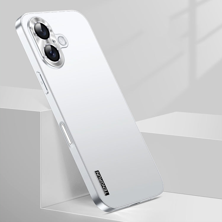 For iPhone 16 Plus Streamer Series Micro Frosted Metal Paint PC Phone Case(Silver) - iPhone 16 Plus Cases by PMC Jewellery | Online Shopping South Africa | PMC Jewellery | Buy Now Pay Later Mobicred