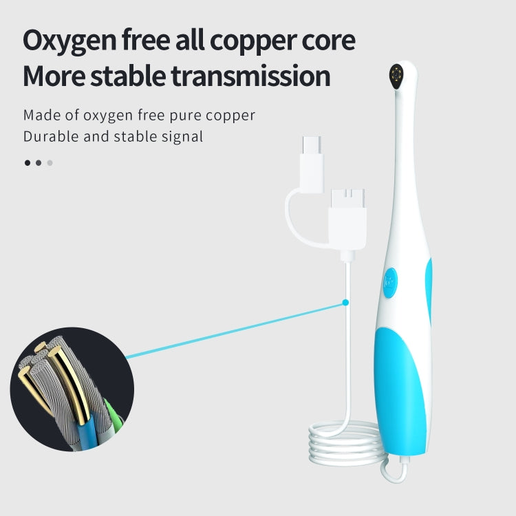AN109 6LEDs 1080P 3 in 1 Visible Oral Endoscope(Green) - free shipping - PMC TechLife - Order now!