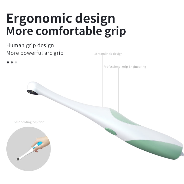 AN109 6LEDs 1080P 3 in 1 Visible Oral Endoscope(Green) - free shipping - PMC TechLife - Order now!