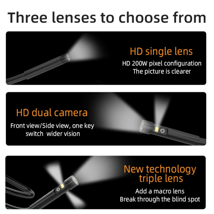 T23 8mm Single Lens 7 inch Screen Industrial Endoscope, Spec:10m Tube -  by PMC TechLife | Online Shopping South Africa | PMC TechLife | Buy Now Pay Later Mobicred