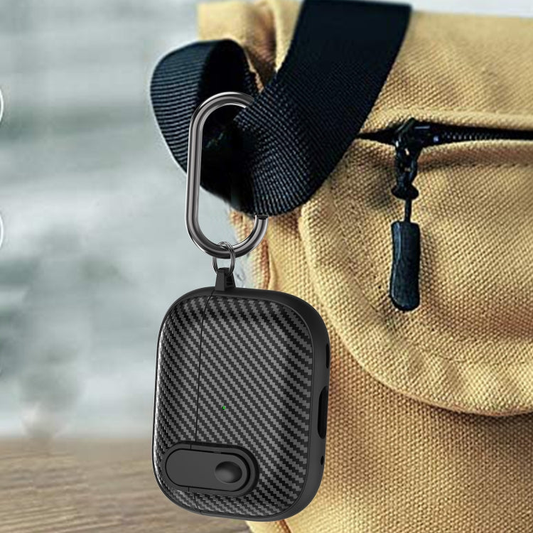 For AirPods Pro Carbon Fiber Texture Wireless Earphones Case with Security Lock(Red) - For AirPods Pro by PMC Jewellery | Online Shopping South Africa | PMC Jewellery | Buy Now Pay Later Mobicred