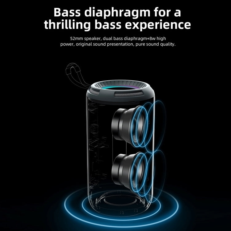 T&G TG-656 Portable Wireless 3D Stereo Subwoofer Bluetooth Speaker Support FM / LED Atmosphere Light(Blue) - free shipping - PMC Jewellery - Order now!