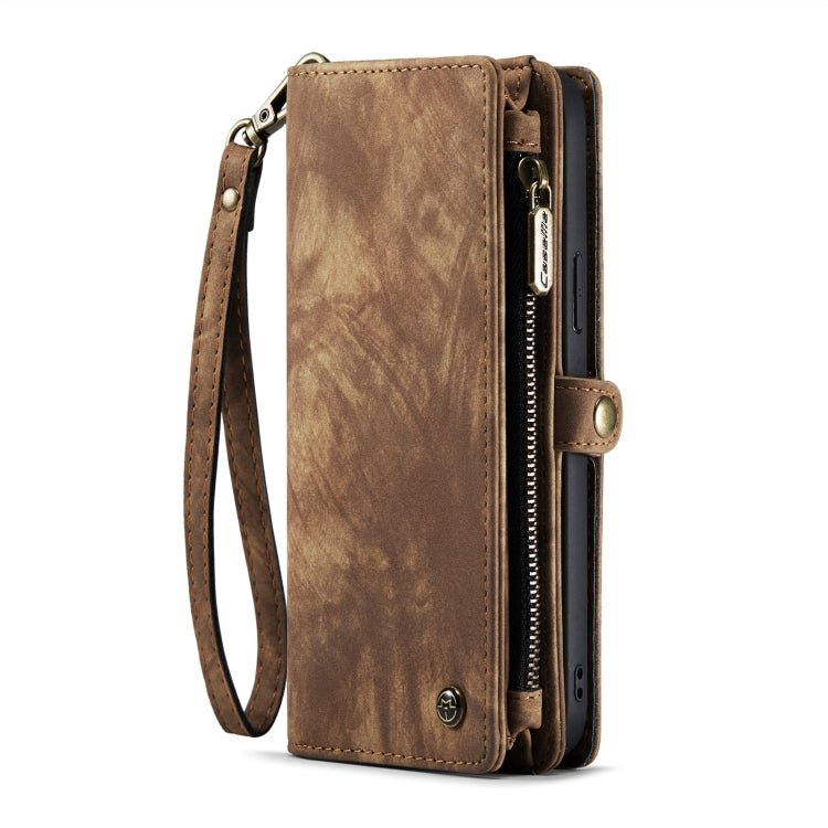 For iPhone 15 Plus CaseMe 008 Detachable Multifunctional Leather Phone Case(Brown) - iPhone 15 Plus Cases by CaseMe | Online Shopping South Africa | PMC Jewellery | Buy Now Pay Later Mobicred