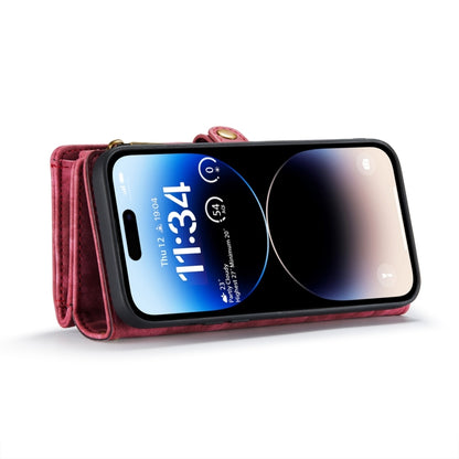 For iPhone 15 Pro CaseMe 008 Detachable Multifunctional Leather Phone Case(Red) - iPhone 15 Pro Cases by CaseMe | Online Shopping South Africa | PMC Jewellery | Buy Now Pay Later Mobicred