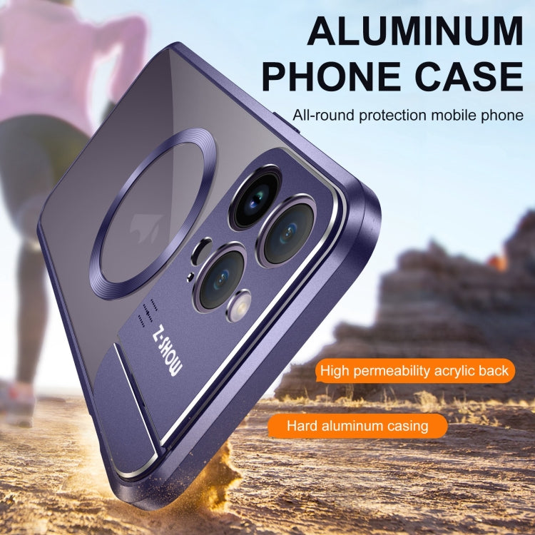 For iPhone 14 Aromatherapy Holder Single-sided MagSafe Magnetic Phone Case(Black) - iPhone 14 Cases by PMc TechLife | Online Shopping South Africa | PMc TechLife | Buy Now Pay Later Mobicred