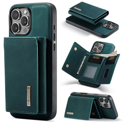 For iPhone 16 Pro Max DG.MING M1 Series 3-Fold Multi Card Wallet Leather Phone Case(Green) - iPhone 16 Pro Max Cases by DG.MING | Online Shopping South Africa | PMC Jewellery | Buy Now Pay Later Mobicred