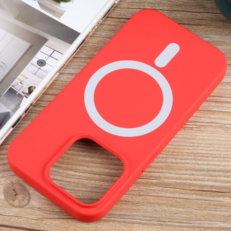 For iPhone 12 Pro MagSafe Liquid Silicone Phone Case(Red) - iPhone 12 / 12 Pro Cases by PMC TechLife | Online Shopping South Africa | PMC TechLife