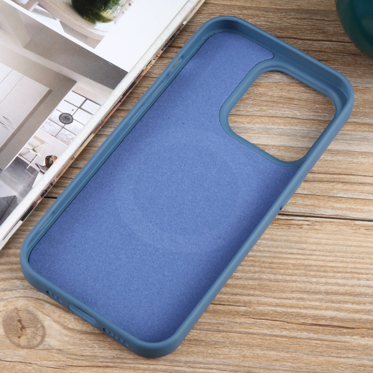 For iPhone 12 Pro MagSafe Liquid Silicone Phone Case(Blue) - iPhone 12 / 12 Pro Cases by PMC Jewellery | Online Shopping South Africa | PMC Jewellery