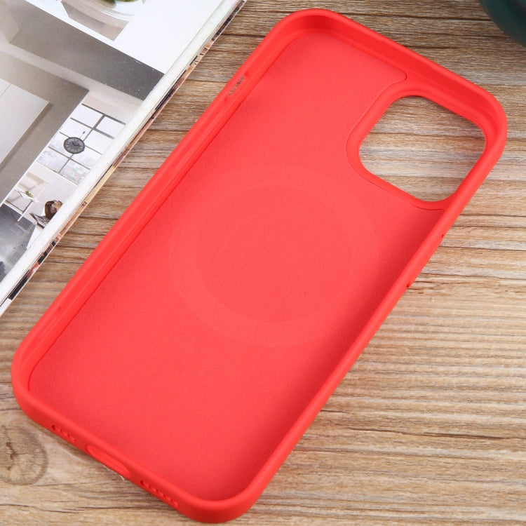 For iPhone 11 MagSafe Liquid Silicone Phone Case(Red) - iPhone 11 Cases by PMC TechLife | Online Shopping South Africa | PMC TechLife
