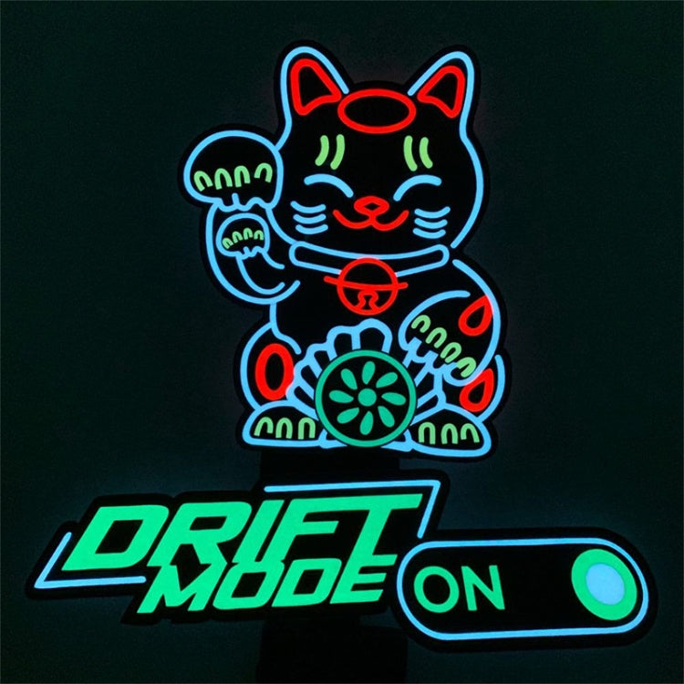 EL Luminous Car Stickers Cold Light Car Stickers Car Luminous Pattern Decoration(Baby On Board) - Decorative Sticker by PMC TechLife | Online Shopping South Africa | PMC TechLife | Buy Now Pay Later Mobicred